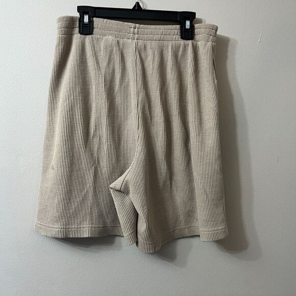 Express Tricot Womens Beige Stretch Pull On Casual Sweat Shorts Small Wide Leg - Picture 8 of 9